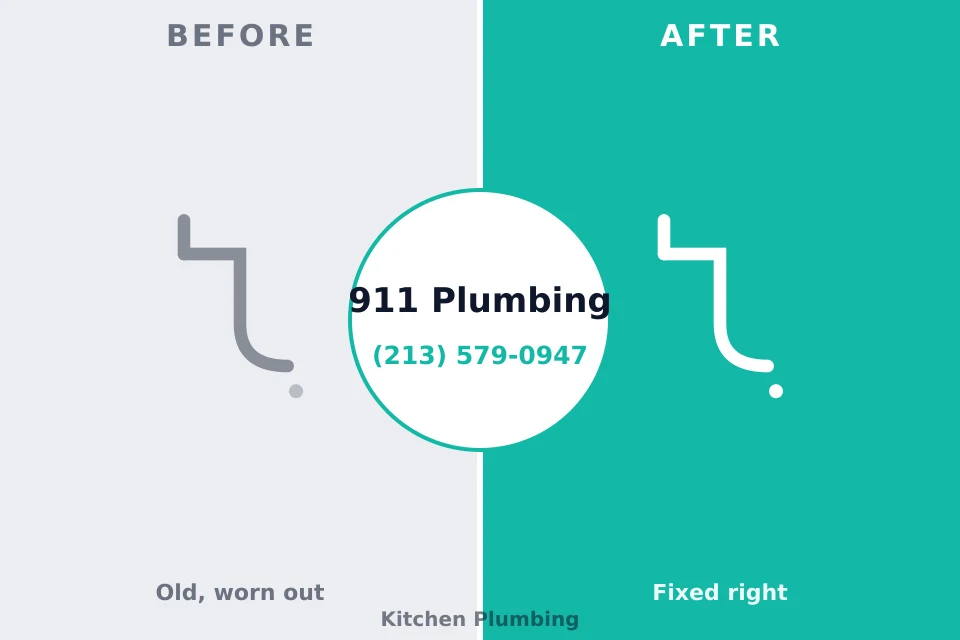 Before and after: plumbing repair East Moriches, NY